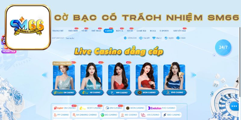 Cờ bạc có trách nhiệm SM66 - Tuyệt đối không gian lận