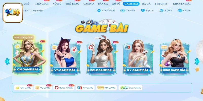 Địa điểm chơi bài đổi thưởng online uy tín