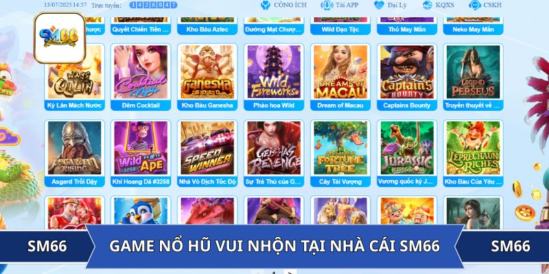 Game nổ hũ vui nhộn tại nhà cái SM66
