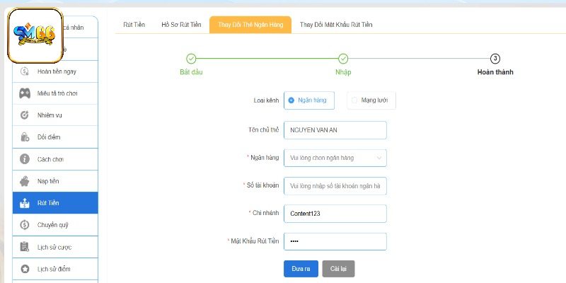 Hướng dẫn rút lợi nhuận tại SM66 cho newbie