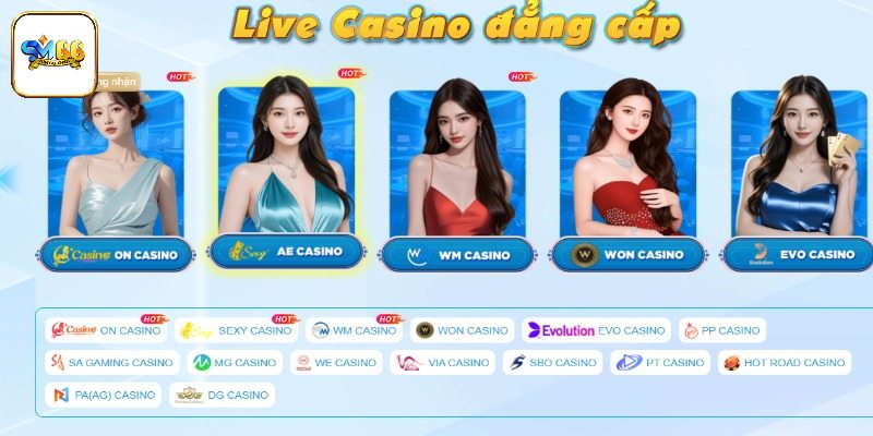 Khám phá những đặc điểm nổi bật của sảnh live casino
