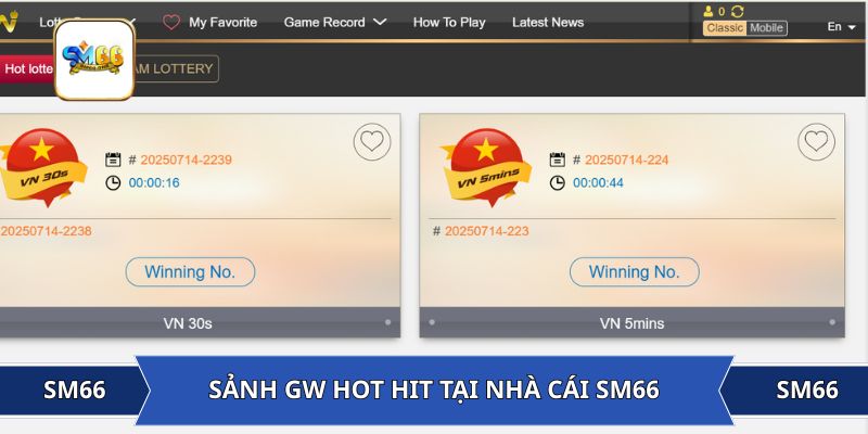 Sảnh GW hot hit tại nhà cái SM66