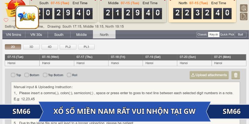 Xổ số miền Nam rất vui nhộn tại GW