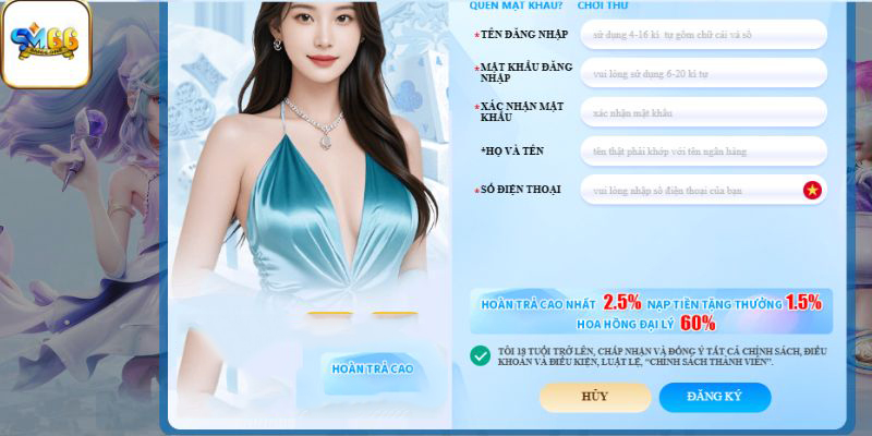 Hướng dẫn đăng ký tài khoản SM66